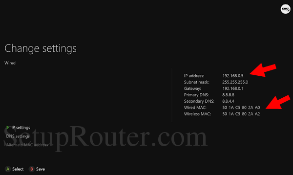 Assigning static ip address