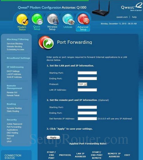 Simple Port Forwarding How To