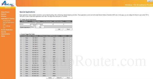Airlink-101 AR570W Screenshots