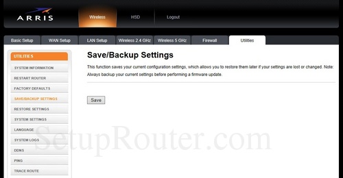 Arris DG1660A Screenshots