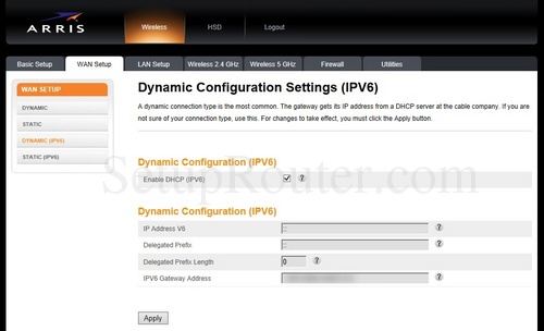 Arris DG1660A Screenshots