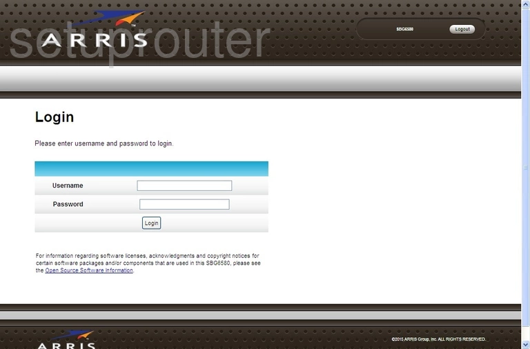 router login screen