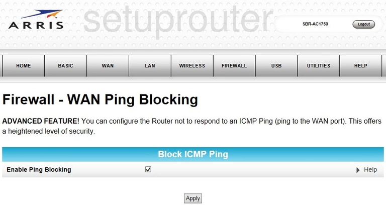 router ping blocking