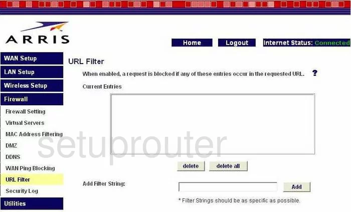 router url filter