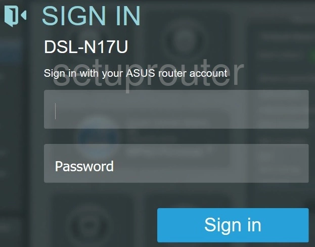 router login screen