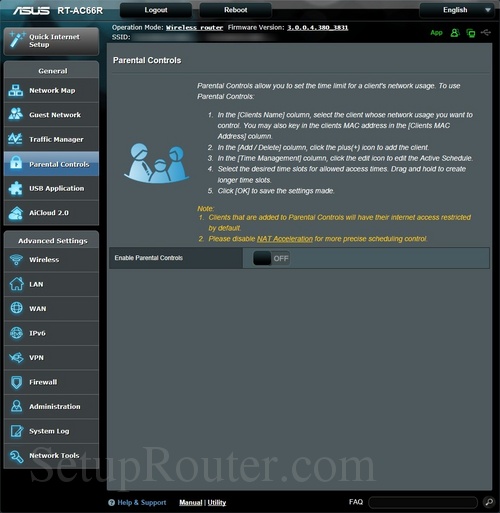 Asus RTAC66R Screenshots