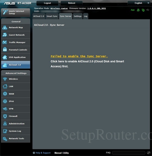 Asus RTAC66R Screenshots