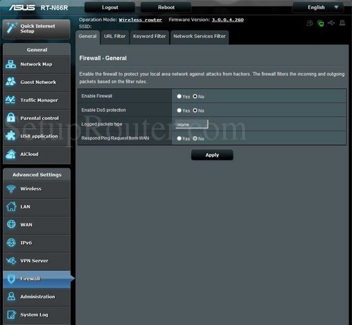 Asus RT-N66R Screenshots