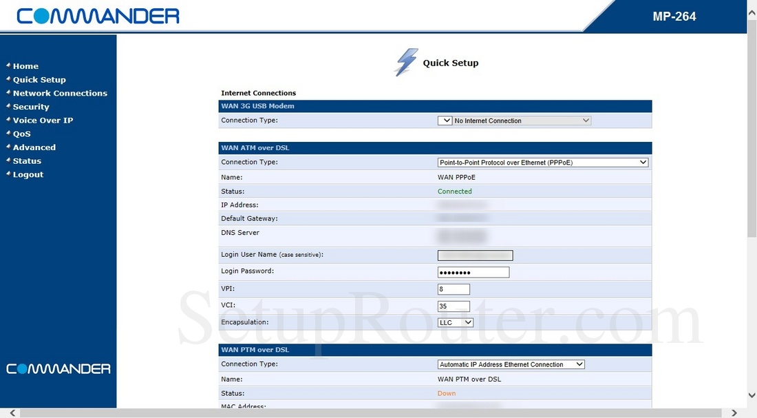 Setup iPrimus Audiocodes MP264 as modem only Modems/Routers
