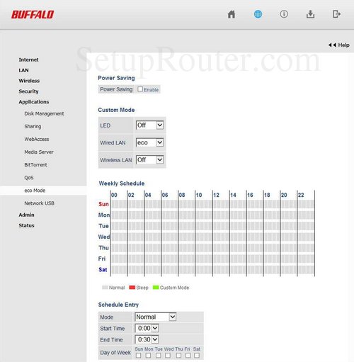 Buffalo WZR-1750DHP Screenshots