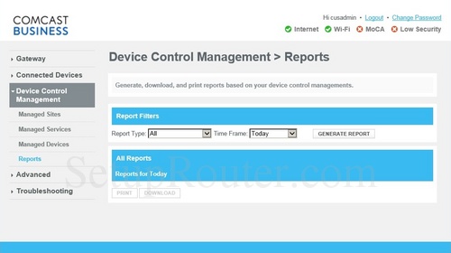 Cisco DPC3941B Screenshots