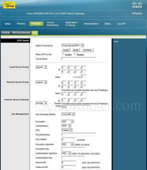 Cisco DPQ3925 Screenshots