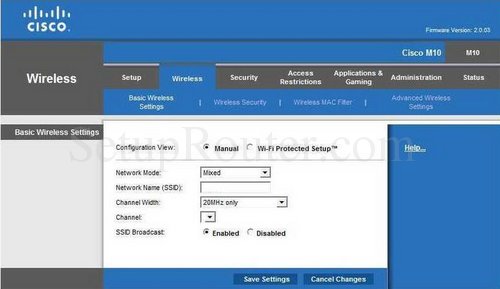 Setup WiFi on the Cisco M10