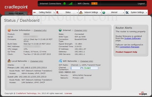 How To Login To The Cradlepoint MBR95