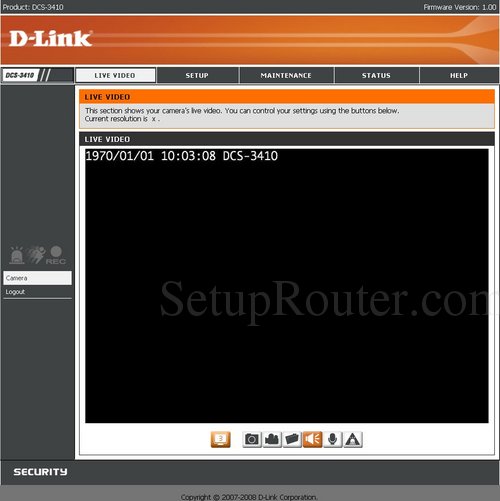 Dlink DCS-3410 Screenshots