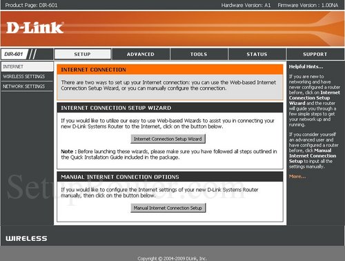 d link dir 601 setup wizard