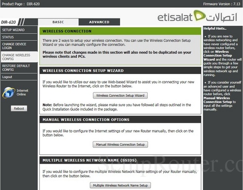 Setup Router D-link Dsl-2640t