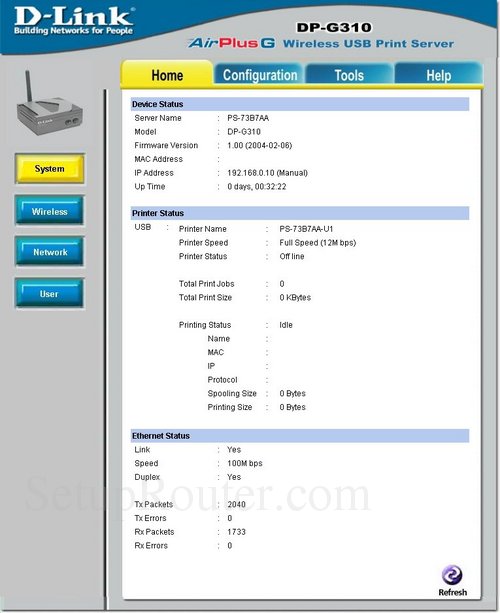 How To Login To The Dlink DP G310