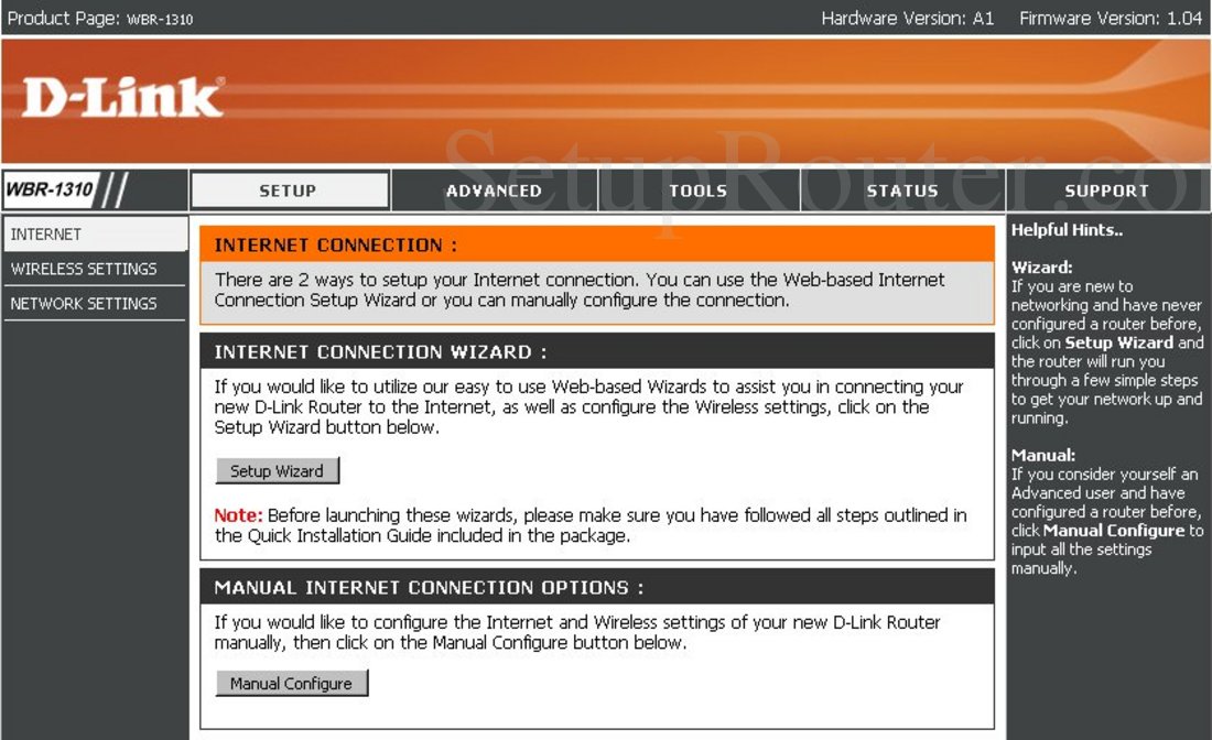 D Link Wbr 1310 Setup Wizard