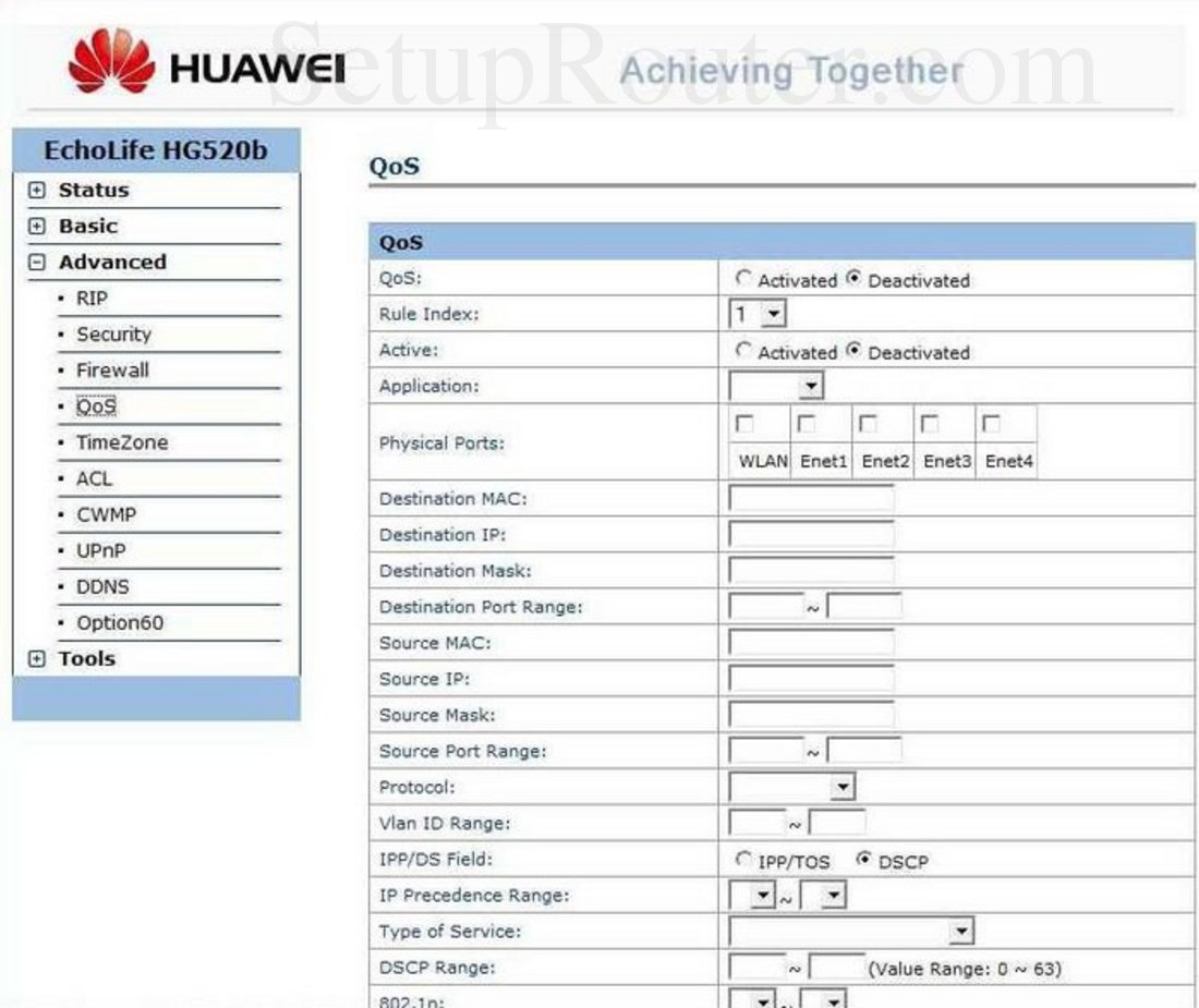 firmware  for huawei echolife hg520b