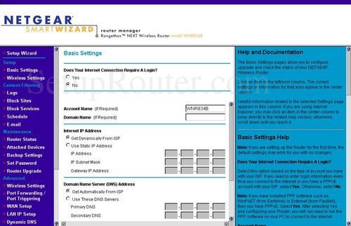 Setup WiFi on the Netgear WNR834B
