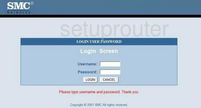 router login screen