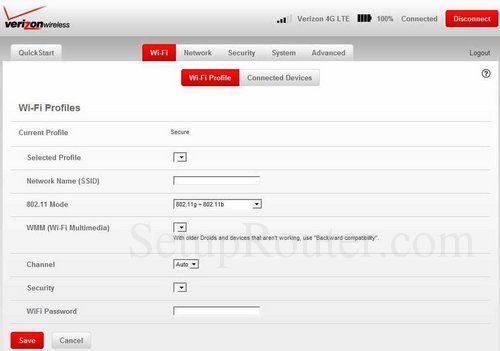 Setup WiFi on the Verizon MiFi-4620L