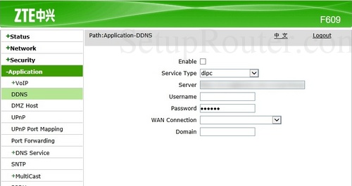 Zte f609 ddns how zte f609 ddns are also
