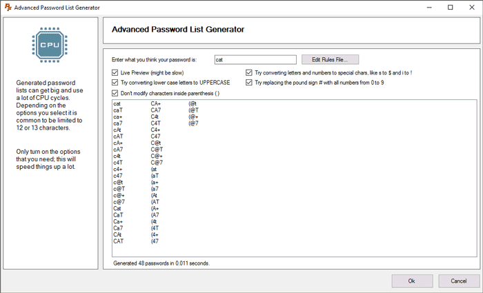 Advanced Password Generator