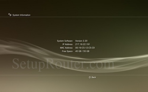 ip address setting ps3