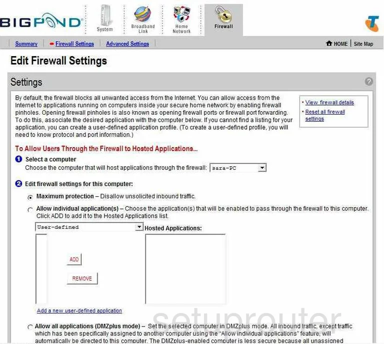 port forwarding nat screenshot