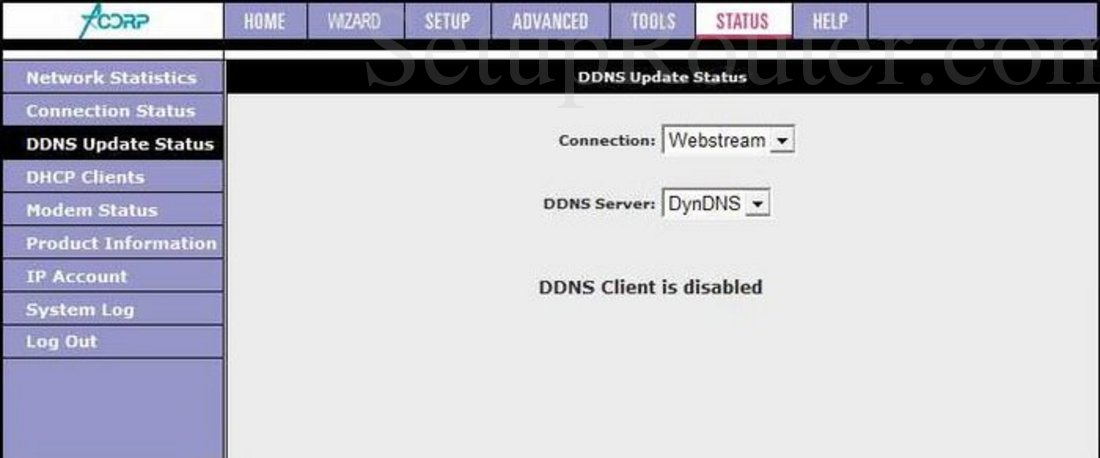 Acorp sprinter adsl2 router lan 410 настройка