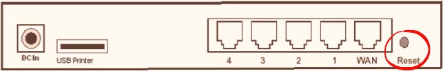 router reset factory settings