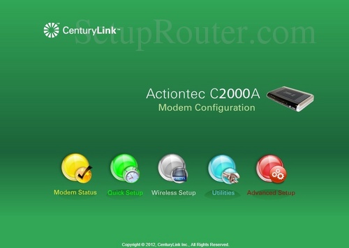 How to Login to the Actiontec C2000A CenturyLink