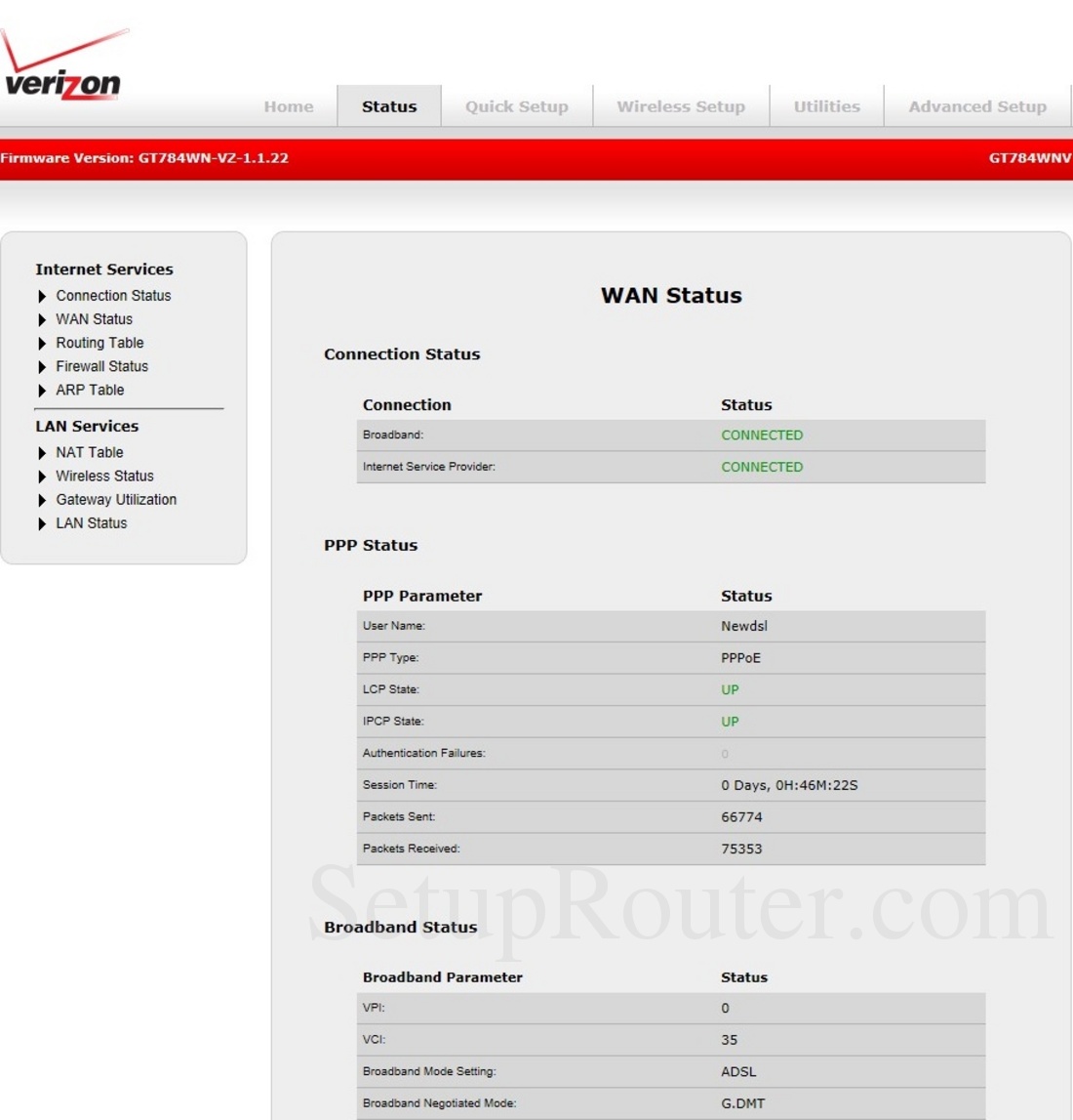 how to find my mac address actiontec