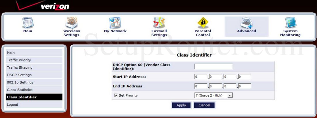 Actiontec MI424WR-GEN3I Screenshot Class Identifier