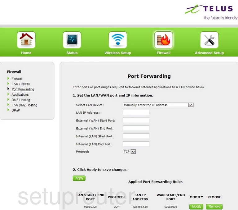 port forwarding nat screenshot