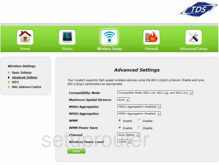 wifi advanced security settings wireless