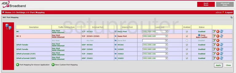 port forwarding nat screenshot