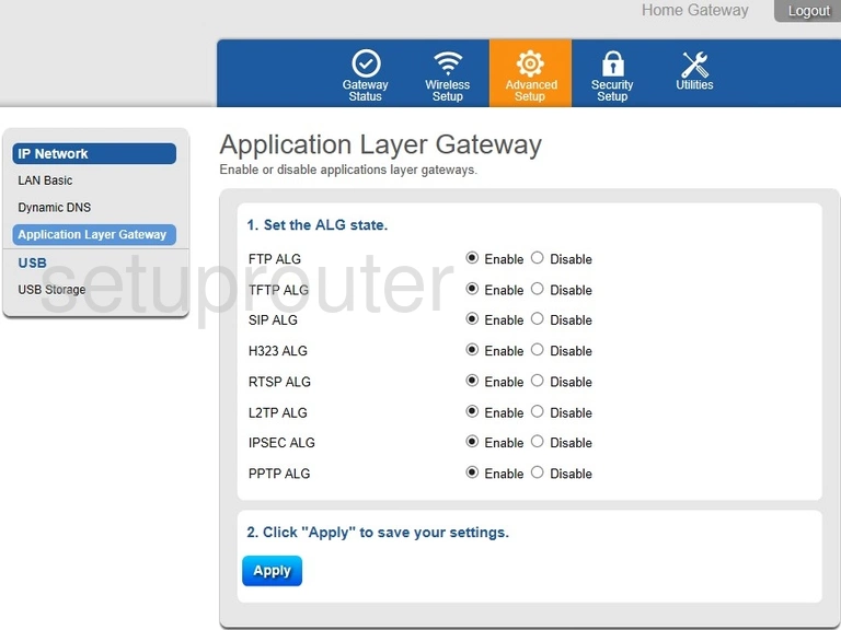 router alg application layer gateway