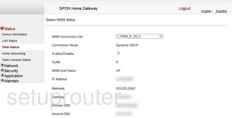 router status mac address internet IP