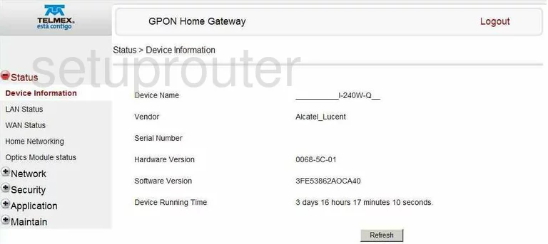 router status mac address internet IP