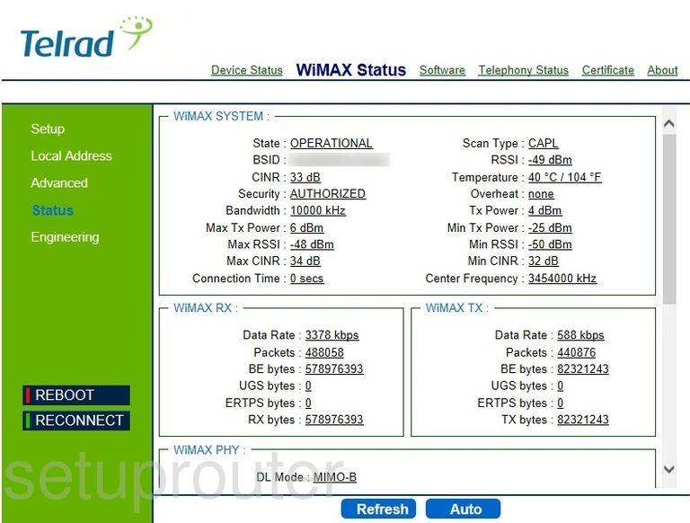 router status mac address internet IP