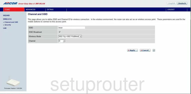 router Wi-Fi channel ssid mode