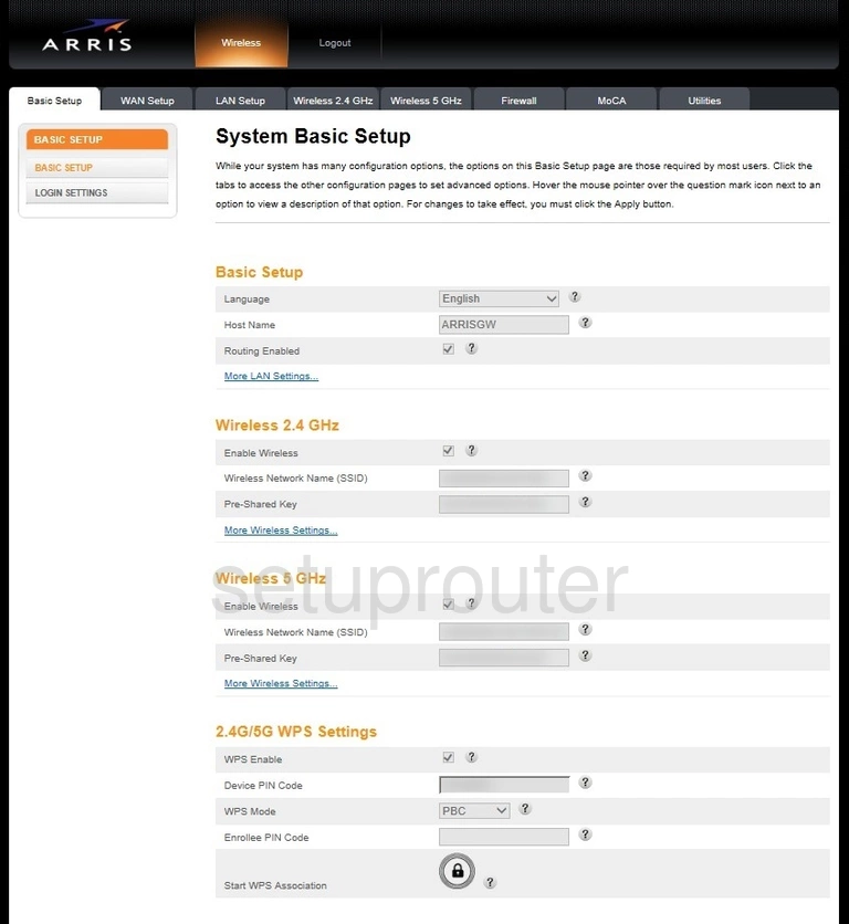 router setup