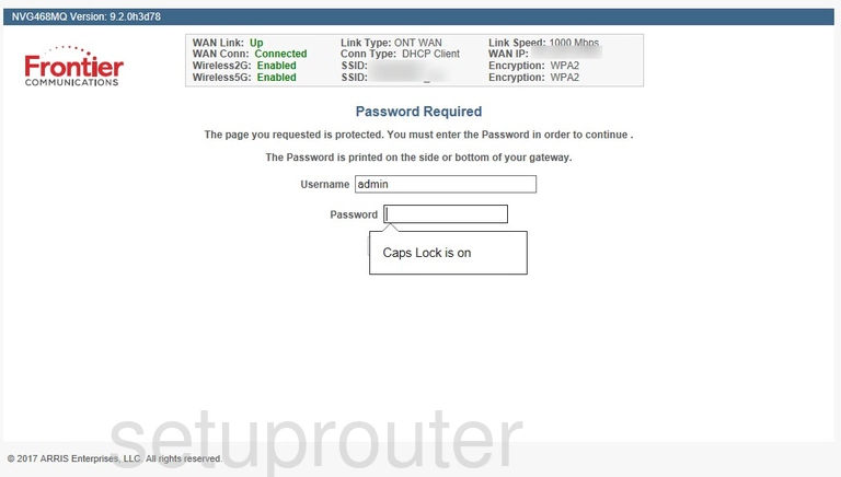 router login screen