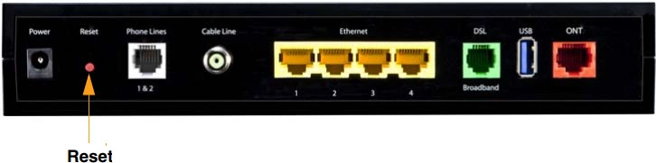 router reset factory settings