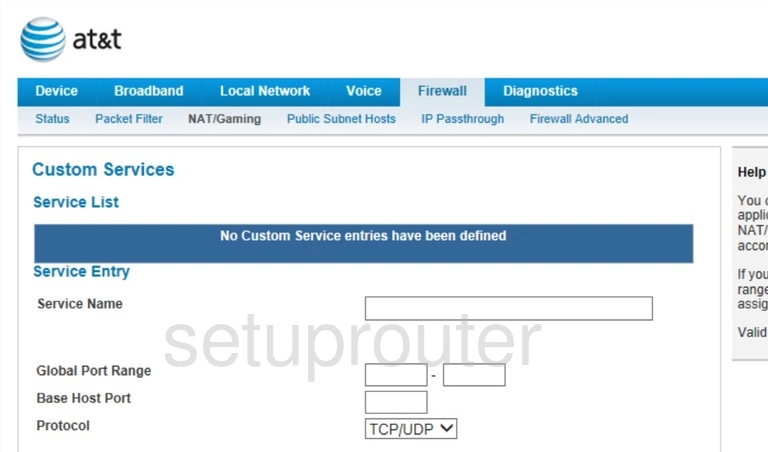 port forwarding nat screenshot