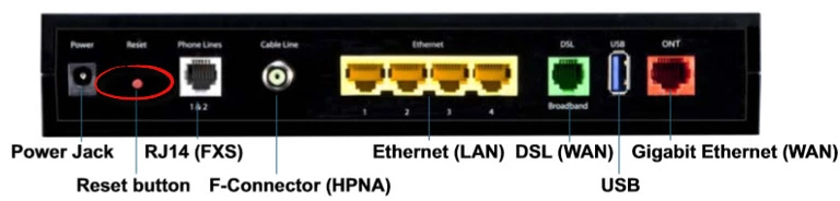 router reset factory settings