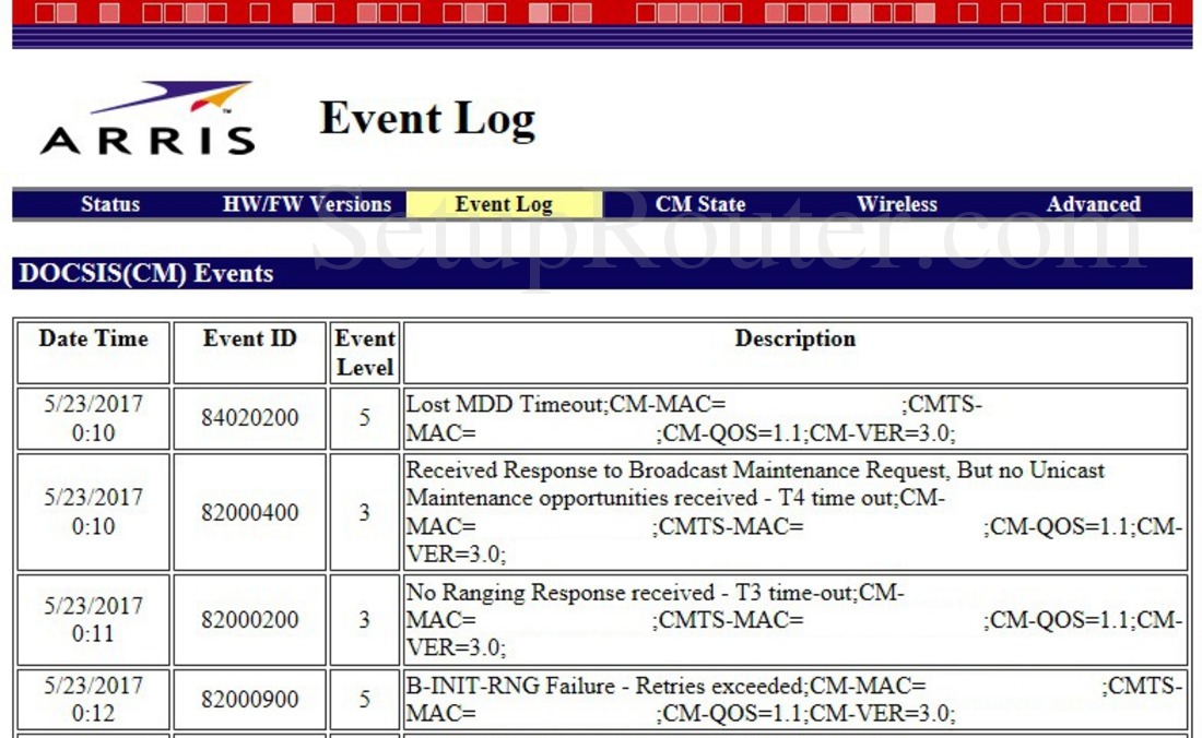 arris modem cm mac number arris modem cm mac number
